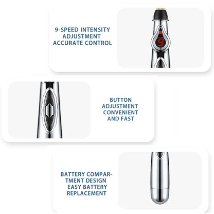 Electronic Acupuncture Acupoint Massage Pen Multi-Function Meridian Pressing Energy Therapy Energy Pen Pain Relieving Tool