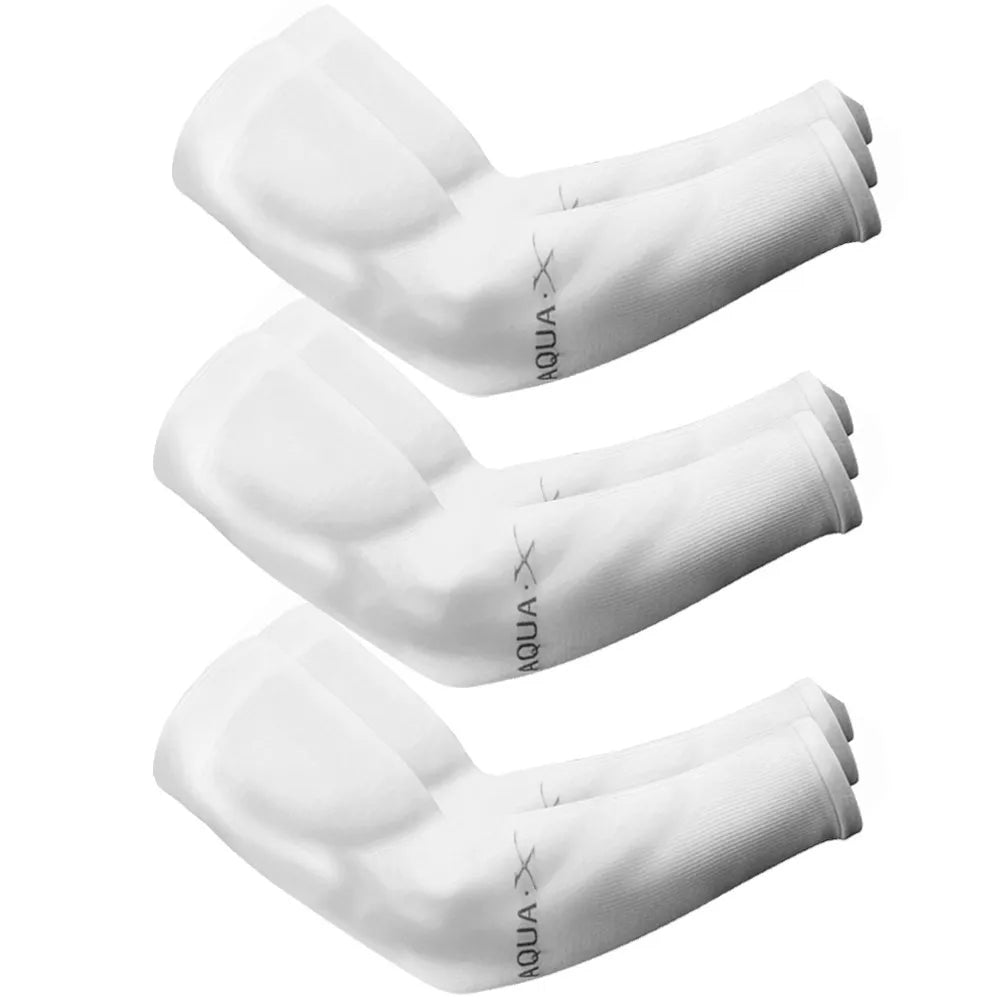 3Pairs Summer Sun Protection Ice Sleeve Men Women Fashion Breathable Elastic Ice Silk  Arm Gloves for Outdoor Cycling, Driving