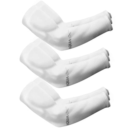 3Pairs Summer Sun Protection Ice Sleeve Men Women Fashion Breathable Elastic Ice Silk  Arm Gloves for Outdoor Cycling, Driving