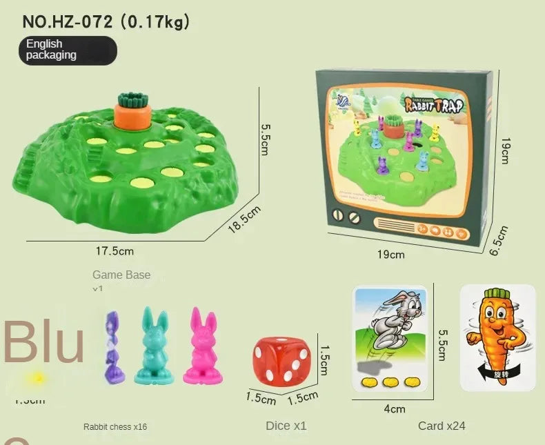 New Rabbit Trap Puzzle Toy Children's Dual Play Multiplayer Board Game Competition Parent Child Interactive Strategy Game