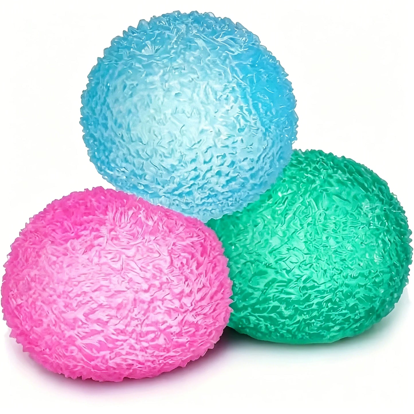 Ice Ball Maltose Squishy Toys Blue Mochi Sensory Fidgets Toy Simulated Transparent Anti Stress Slow-rebound Decompression Toy
