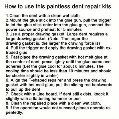 Car Dent Repair Tool Auto Body Part Mechanical Sheet Metal Paintless Dent Removal Puller Kit Hand Tools Kit Set