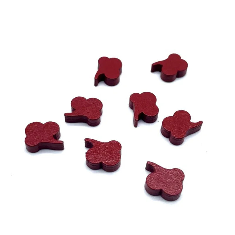 10pcs/set Mini Wooden Color Mark  DIY Game Props Wooden Chess Game Accessories