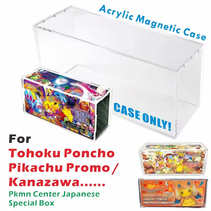 Acrylic Display Case For Pkmn Center Japanese Special Box For Tohoku Poncho Pikachu Promo/Kanazawa