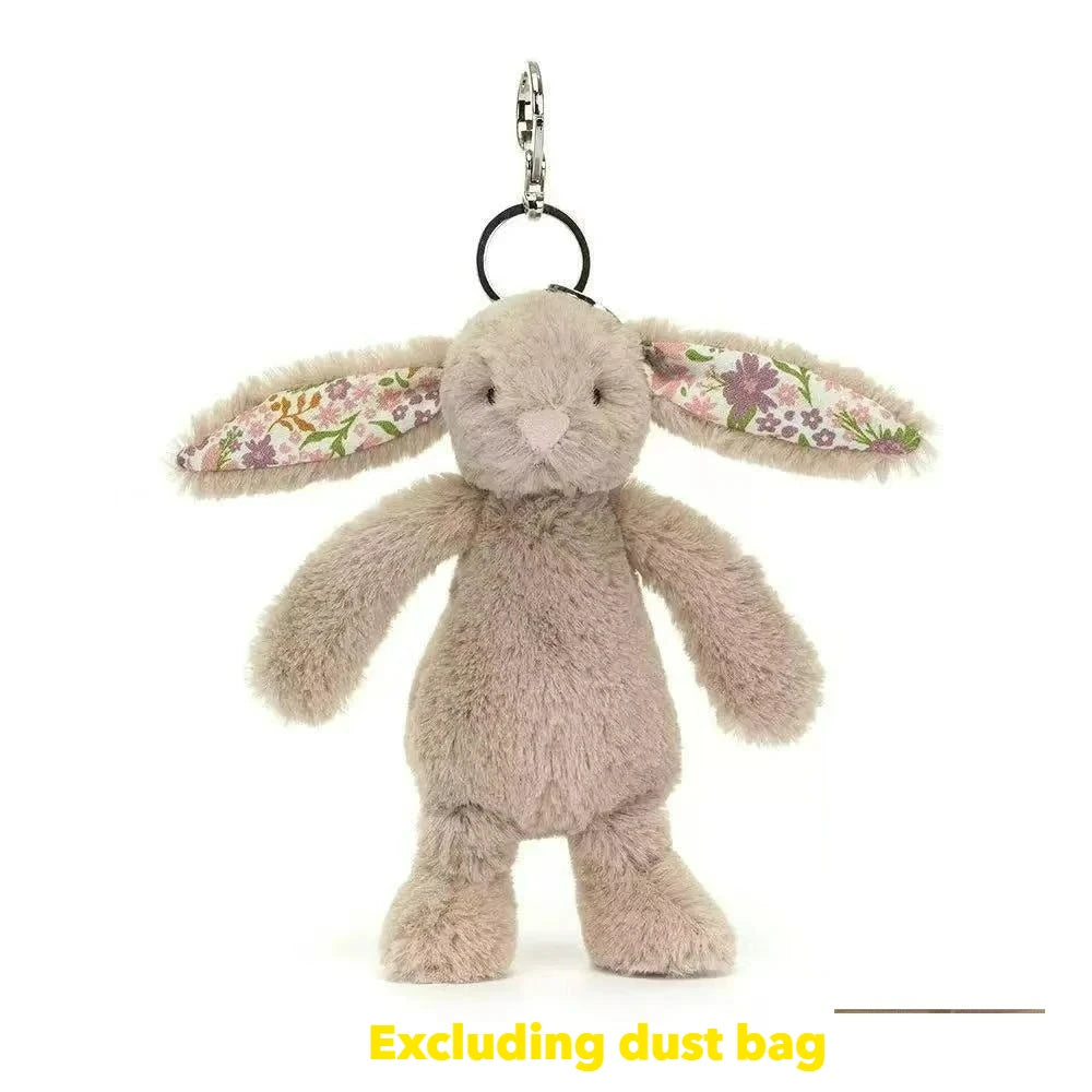 Hot tea bag Jc Cute Plush Toy label cute girl bag charm plush toy keychain Kawaii plush toy Limited New Gift bag