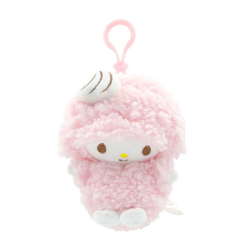 Genuine Sanrio Hangyodon Melody Kuromi Pendant Plush Toys Small Charms Sayuri Model Doll Stuffed Toys Girls Boys Birthday Gifts