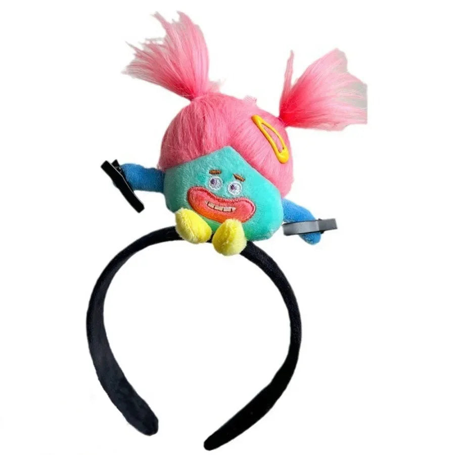 Ratatouille Mouse Head Hairband Capybara Funny Plush Hair Hoop Halloween Decor Capibara Women Hair Band Makeup Headdress Hairpin