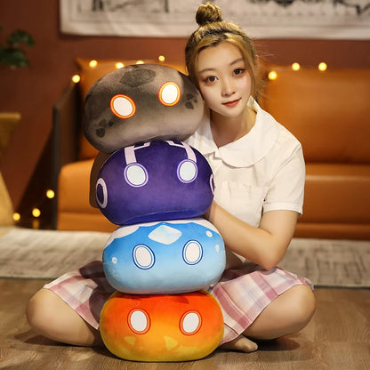 10cm Genshin Slime Plush Pendant Toys Genshin Impact Stuffed Pillow Cute Anime Game Original God Cosplay Fans for Kid Gift