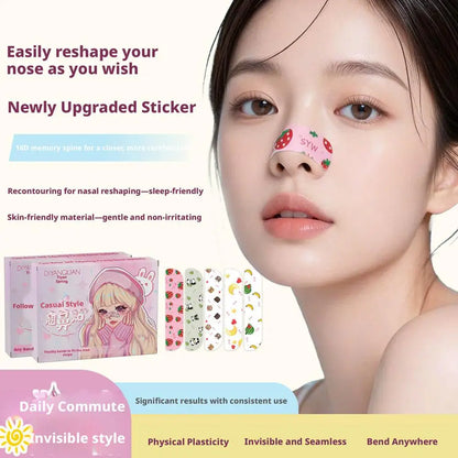 Flexible Shaping Nose Strips For Daily Contouring Self-Adhesive Nose Patches For Rhinoplasty Shaping Corrector Strips Stickers