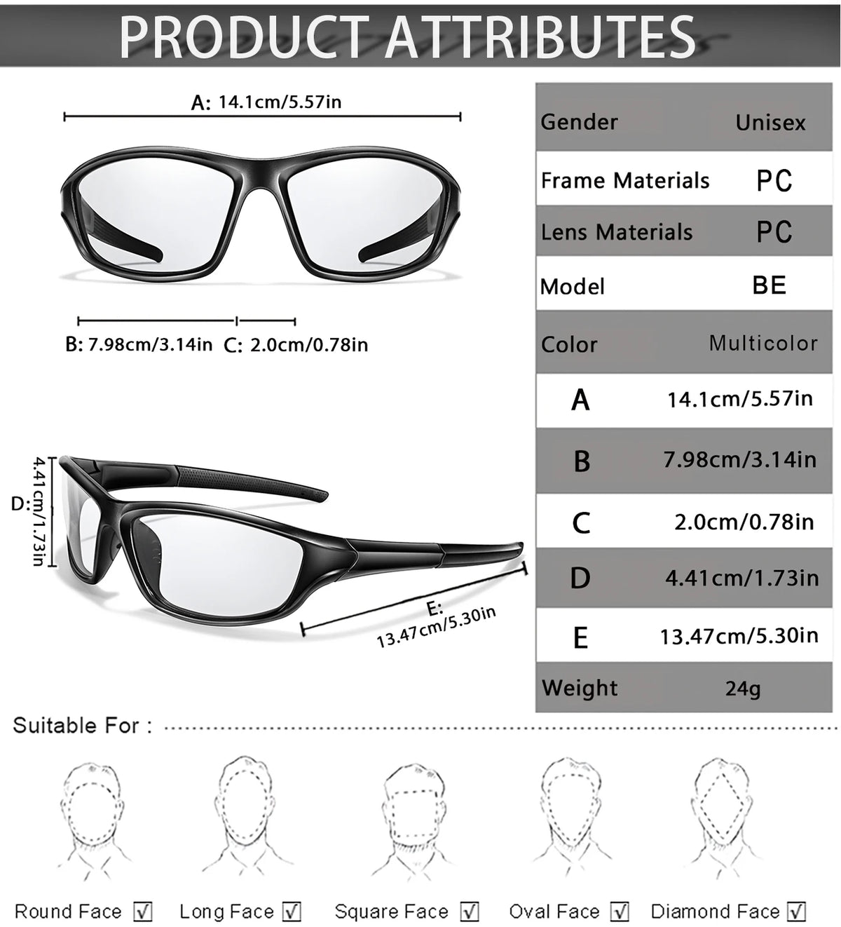 Photochromic Cycling Sunglasses Men Outdoor Sports Tactical Camouflage Goggles Vintage Driving Riding Fishing Windproof