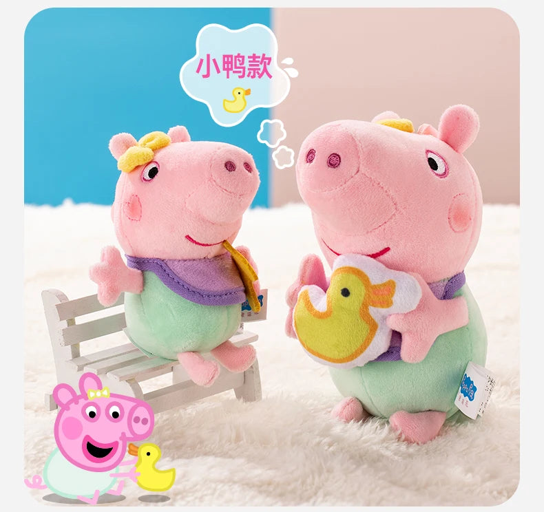 Genuine Peppa Pig Evie 12-19cm Evy Peppa George dinosaur Bear daddy mammy Boys Girls Birthday Gift Toys Christmas Doll Hot sale
