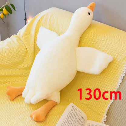 130/160/190cm Large White Goose Fur-Retriever Soft Toy Children's Girls' Gift Cute Doll Sleeping Pillow Large-sized Doll