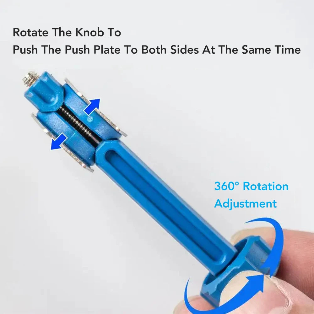 2in1 Bicycle Brake Pad Spreader Tool Durable Steel Rotatable Bike Oil Disc Piston Reset Hydraulic Brake Caliper Piston Extension