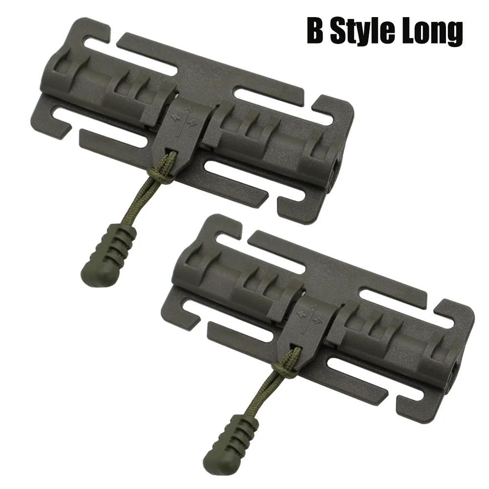 1 Pair Tactical Vest Quick Release Buckle Rapid Open Connector Shoulder Webbing Cummerbund for Hunting Vest Accessory
