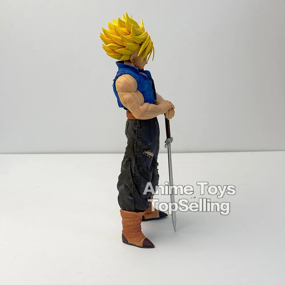 25cm/9.84in Anime Dragon Ball Z Trunks Figure Future Trunks Action Figures MPVC Statue Collection Model Toys for Children Gifts
