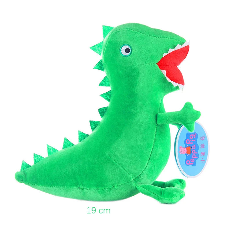 19cm Original Peppa Pig Plush Toys George Eddie Bear Mr Dinosaur Cartoon Anime Figure Stuffed Plush Toys Kids Christmas Gift Toy