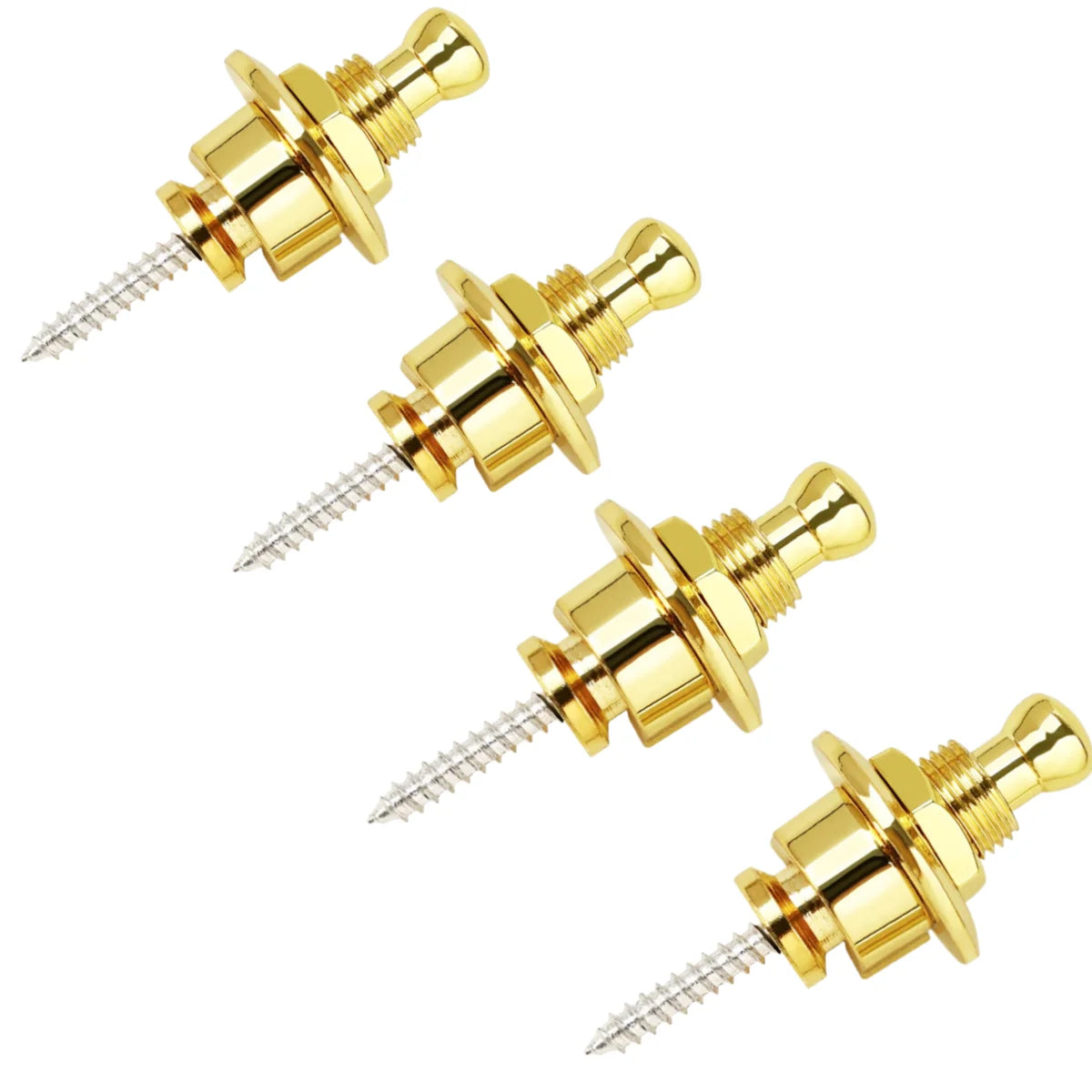 Guitar Strap Buttons Pins 1\2\4PCS 3 Color For Choose Premium Guitar Strap Locks Metal Security Strap Buttons Metal End Pins
