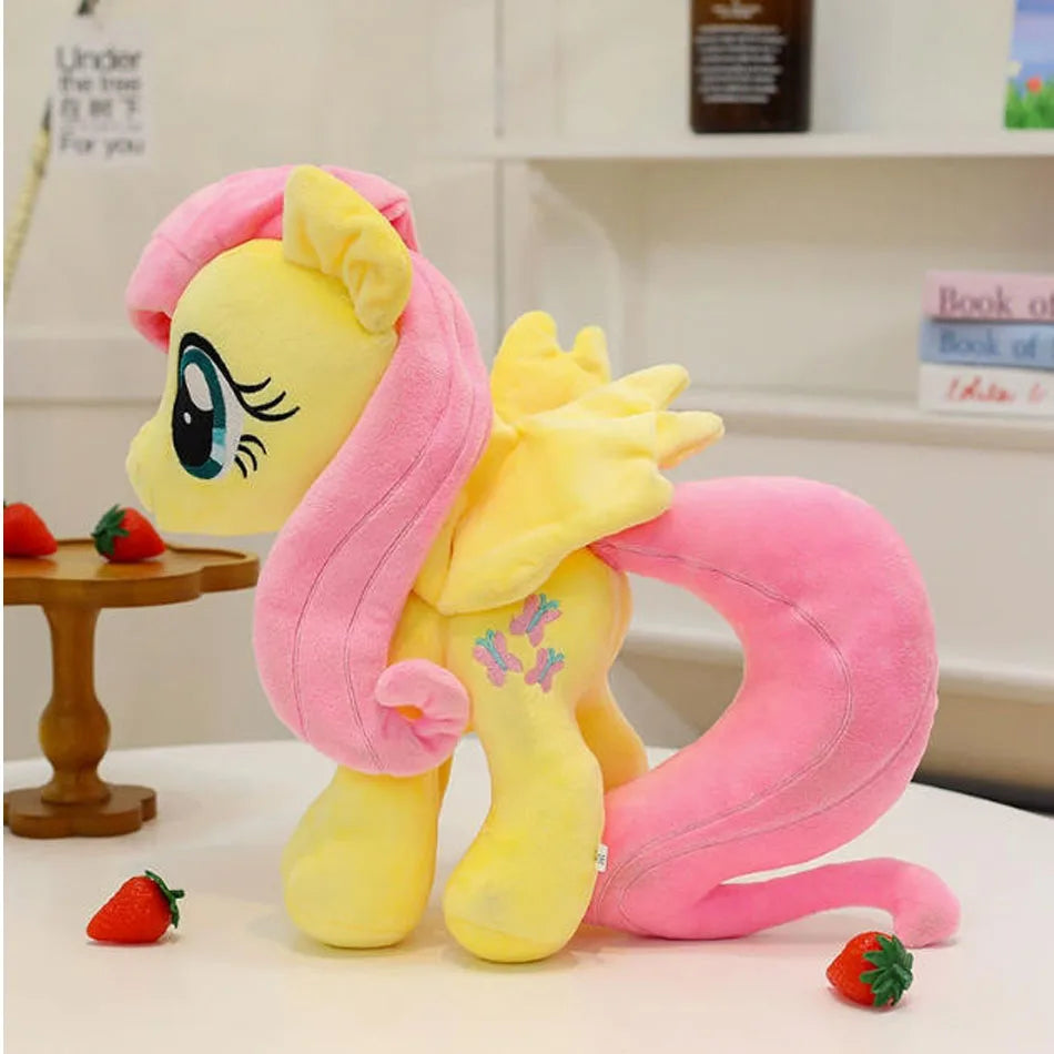 2026HotNew My Little Pony Plush Toys Twilight Sparkle Pinkie Pie Rarity Fluttershy Applejack Rainbow Dash Stuffed Doll Xmas Gift