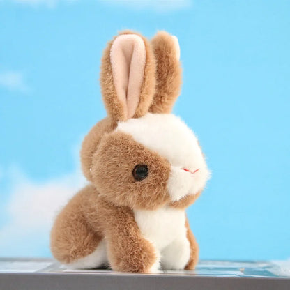 Imitation Rabbit Plush Pendant Lovely White  Doll Key Chain  Backpack  Gift Girl Cute  Keychain