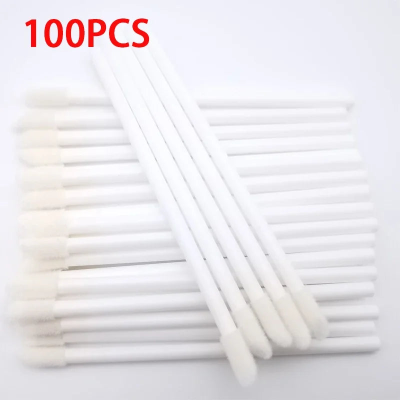 100Pcs Lip Brush Eyelash Extension Brush Makeup Brushes For Lash Extension Mascara Applicator Lipstick Wands Cosmetic Tools