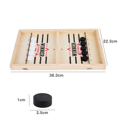 Foosball Winner Games Table Hockey Catapult Chess Parent-child Fast Sling Puck Board Party Toys For Children Adults Or Foldable
