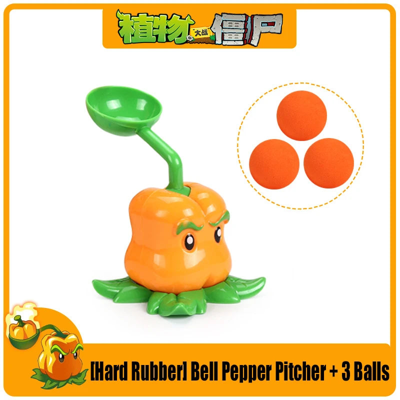 Funny Plants vs. Zombies 2 Hard Glue Peashooter Gatling Pea Shooter Sunflower Action Figure Model Dolls Shooting Toys Kids Gifts