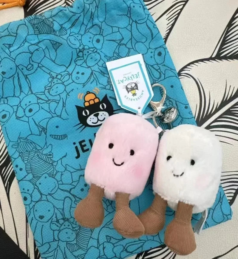 Hot tea bag Jc Cute Plush Toy label cute girl bag charm plush toy keychain Kawaii plush toy Limited New Gift bag