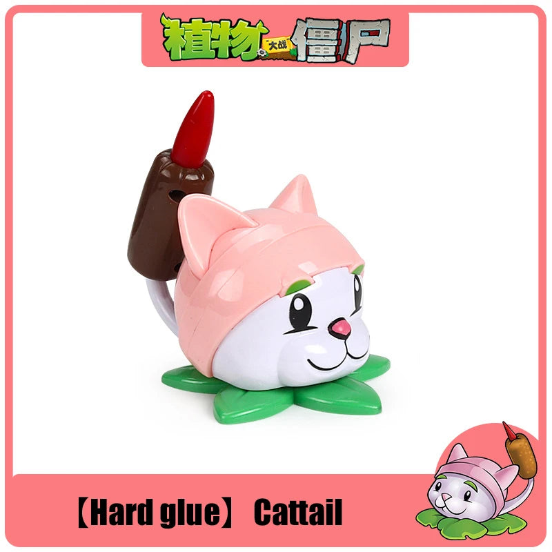 Funny Plants vs. Zombies 2 Hard Glue Peashooter Gatling Pea Shooter Sunflower Action Figure Model Dolls Shooting Toys Kids Gifts