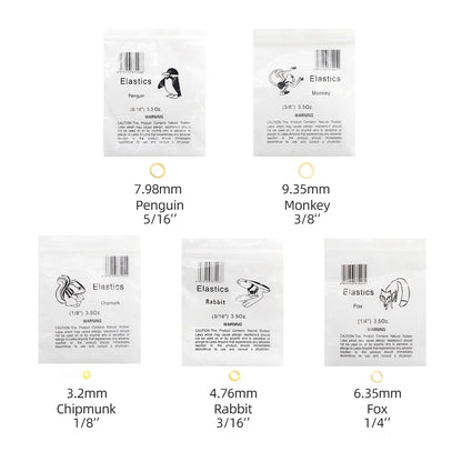 TJdent 5000Pcs/Box Dental Orthodontic Elastics Rubber Bands Zoo Pack Latex Braces Ligation Ring 3.5OZ Dentistry Material
