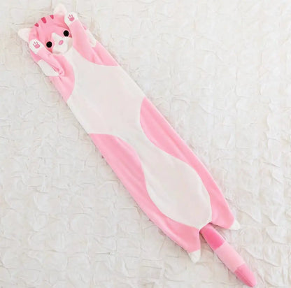 50/70/90/110/130cm Funny Cute Soft Long Cat Plush Toys Pause Office Nap Pillow Bed Sleep Home Decor Doll for Kids Girl Gift