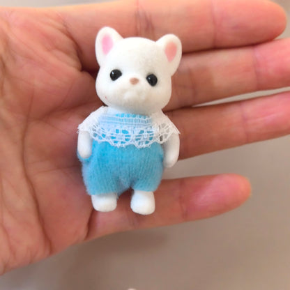 Simulation Forest Rabbit Family DIY Playset Mini Rabbit Bear Figure Toy Dolls Kids Gifts
