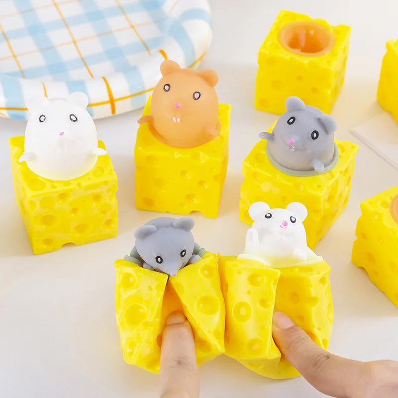 NEW KIDS Squeezing Squirrel Cup Toys Decompression Fidget Antistress Sensory Stress Reliefing Gift For Kids Adults