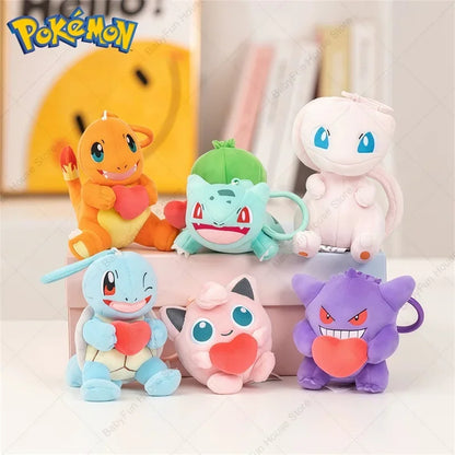 Original Pokemon Mimikyu Gengar Snorlax Umbreon Plush Toy Keychain Kawaii Espeon Jigglypuff Sprigatito Quaxly Peluche Dolls Gift