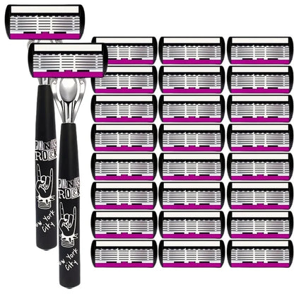Razor Shaver for Men, Premium Shaving Shaver, 6-Layer Razor Face Beard Hair Comes with Replaceable Blades, 6-Layer Refills