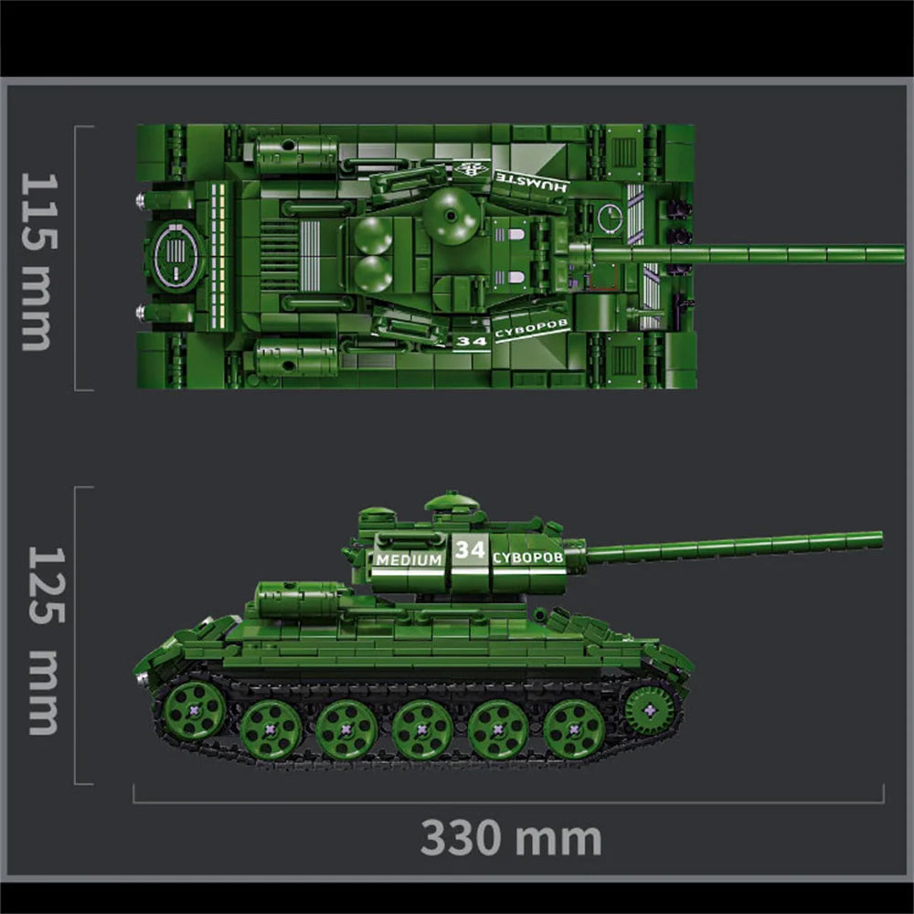 World War 2 WW2 Army Military Soldiers SWAT Half Tracked Armor Vehicle Trailer Assemble Building Blocks Bricks Children's Toys
