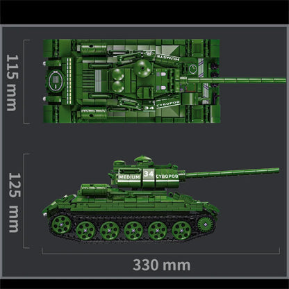 World War 2 WW2 Army Military Soldiers SWAT Half Tracked Armor Vehicle Trailer Assemble Building Blocks Bricks Children's Toys