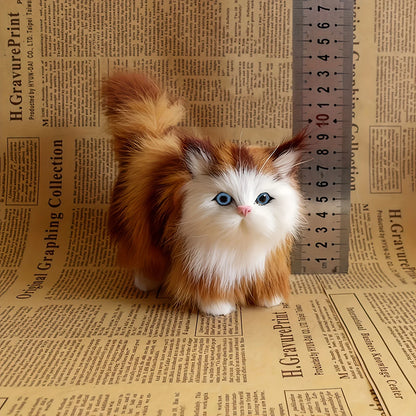 Lifelike Cat Plush Toy - Ultra-Soft Realistic Stuffed Animal | Valentine's Birthday Christmas Gift