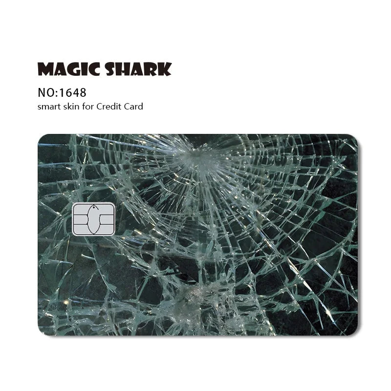 2025 New Magic Shark Anime Money Charge 404 Error ID Game Machine Film Skin Sticker for Debit Bank Credit Card