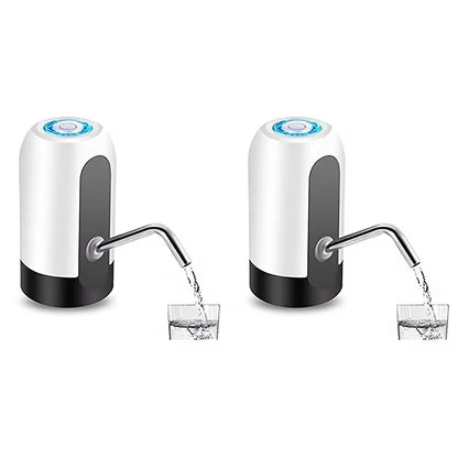 1pcWhite/Black Water Bottle Pump USB Charging Auto Switch Drinking Dispenser Charging One Click Auto Switch Drink Pump Dispenser