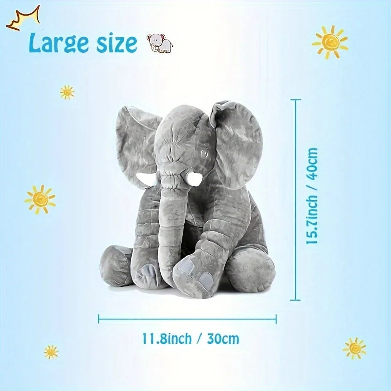 40cm Soft Elephant Plush Toys Cute Elephant Baby Sleeping Pillow Stuffed Animals Best Gifts For Kids Birthday Room Decoration