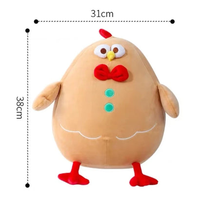 New Chicken&Leg Chicken Soft Gingerbread Chicken Dolls Decor Cartoon Simulation Fruit Animals Stuffed Toy Pillow Birthday Gifts