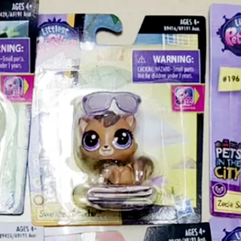 Hasbro Littlest Pet Shop Doll Toys Original Cute Animal Action Figure Mini Dolls Q Pets Toy Children Birthday Gifts Collection
