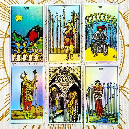Tarot Oracle 78pcs Colorful Cards Family Entertainment Board Game Fate Divination Card Game,Christmas and New Year Gifts