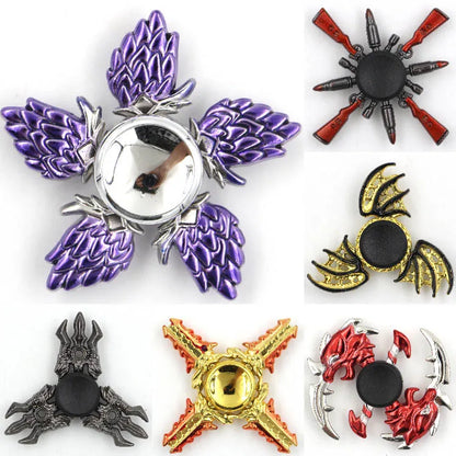 Colorful Figdet Spinner Zinc Alloy Smooth bearings Anime Game Hand Spinner Stress Relief Fingertip Gyro Toys For Adult Kids