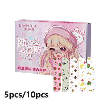 Flexible Shaping Nose Strips For Daily Contouring Self-Adhesive Nose Patches For Rhinoplasty Shaping Corrector Strips Stickers