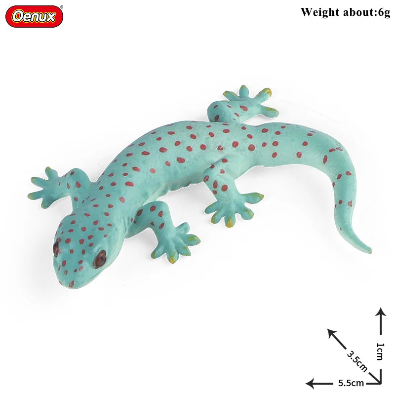 Oenux New Simulation Wild Reptile Animals Action Figures Lizard Model Figurines Kids Education Congnitive Scene Decoration Toy