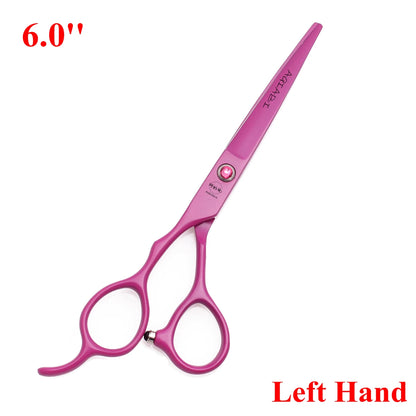 6.0'' Left Hand Professional Hairdressing Hair Scissors Cutting Shears Thinning Salon Barber Home Japan Steel Dropshipping A8001