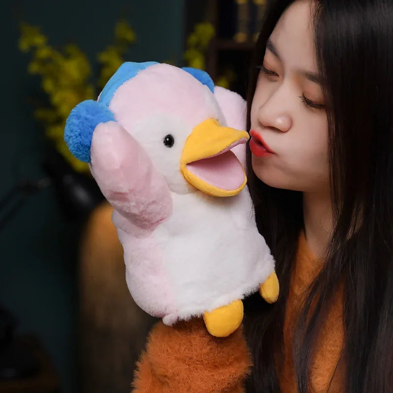 Stuffed Plush Animals Toys Hand Finger Puppet Kawaii Dolls Educational Baby Toys Learning & Education Monkey Tiger Children Gift