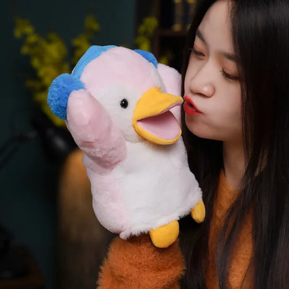 Stuffed Plush Animals Toys Hand Finger Puppet Kawaii Dolls Educational Baby Toys Learning & Education Monkey Tiger Children Gift
