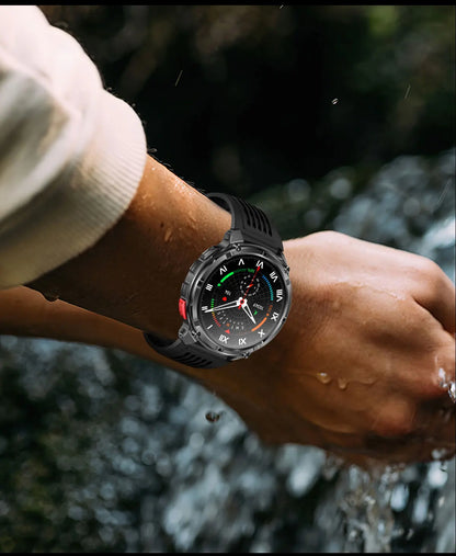 2026 New T-Rex3 Pro 1100mAh Battery Smart Watch GPS path 5ATM Waterproof Sports Run tracker Outdoors Compass Military Smartwatch